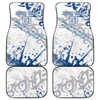 Personalized Canterbury-Bankstown Bulldogs Rugby Car Mats Urban Street Graffiti Style - Distressed Splatter Elements