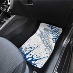 Personalized Canterbury-Bankstown Bulldogs Rugby Car Mats Urban Street Graffiti Style - Distressed Splatter Elements