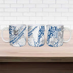 Personalized Canterbury-Bankstown Bulldogs Rugby Ceramic Mug Urban Street Graffiti Style - Distressed Splatter Elements
