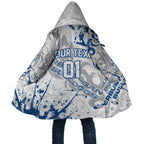 Personalized Canterbury-Bankstown Bulldogs Rugby Cloak Urban Street Graffiti Style - Distressed Splatter Elements