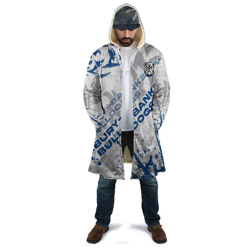 Personalized Canterbury-Bankstown Bulldogs Rugby Cloak Urban Street Graffiti Style - Distressed Splatter Elements