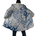 Personalized Canterbury-Bankstown Bulldogs Rugby Cloak Urban Street Graffiti Style - Distressed Splatter Elements