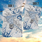 Personalized Canterbury-Bankstown Bulldogs Rugby Garden Flag Urban Street Graffiti Style - Distressed Splatter Elements
