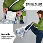 Personalized Canterbury-Bankstown Bulldogs Rugby Grocery Bag Urban Street Graffiti Style - Distressed Splatter Elements