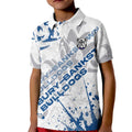 Personalized Canterbury-Bankstown Bulldogs Rugby Kid Polo Shirt Urban Street Graffiti Style - Distressed Splatter Elements