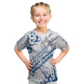 Personalized Canterbury-Bankstown Bulldogs Rugby Kid T Shirt Urban Street Graffiti Style - Distressed Splatter Elements