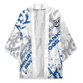 Personalized Canterbury-Bankstown Bulldogs Rugby Kimono Urban Street Graffiti Style - Distressed Splatter Elements