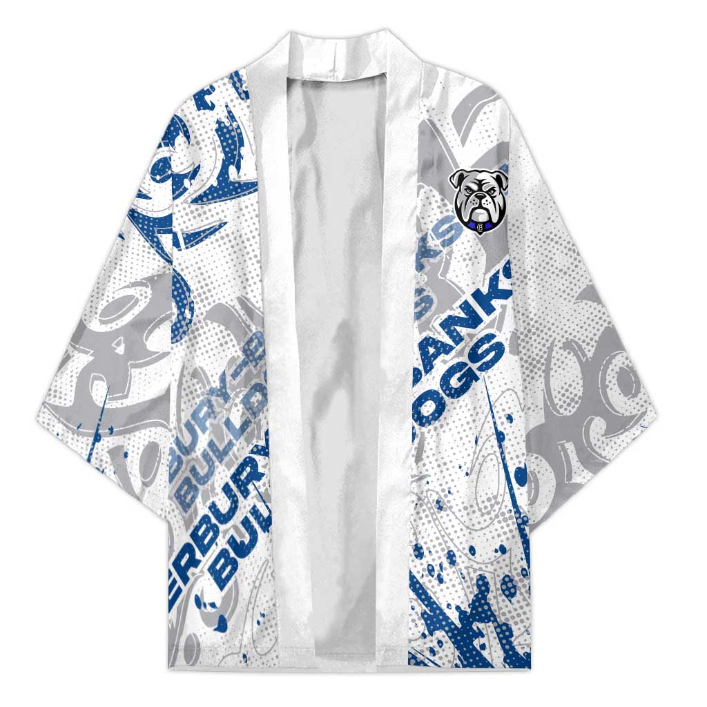 Personalized Canterbury-Bankstown Bulldogs Rugby Kimono Urban Street Graffiti Style - Distressed Splatter Elements