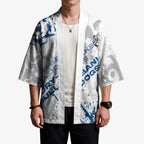 Personalized Canterbury-Bankstown Bulldogs Rugby Kimono Urban Street Graffiti Style - Distressed Splatter Elements