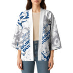 Personalized Canterbury-Bankstown Bulldogs Rugby Kimono Urban Street Graffiti Style - Distressed Splatter Elements