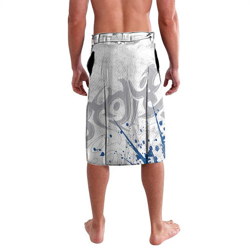 Personalized Canterbury-Bankstown Bulldogs Rugby Lavalava Urban Street Graffiti Style - Distressed Splatter Elements