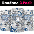 Personalized Canterbury-Bankstown Bulldogs Rugby Neck Gaiter Urban Street Graffiti Style - Distressed Splatter Elements