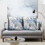 Personalized Canterbury-Bankstown Bulldogs Rugby Pillow Cover Urban Street Graffiti Style - Distressed Splatter Elements