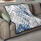 Personalized Canterbury-Bankstown Bulldogs Rugby Quilt Urban Street Graffiti Style - Distressed Splatter Elements