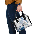 Personalized Canterbury-Bankstown Bulldogs Rugby Shoulder Handbag Urban Street Graffiti Style - Distressed Splatter Elements