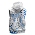 Personalized Canterbury-Bankstown Bulldogs Rugby Sleeveless Hoodie Urban Street Graffiti Style - Distressed Splatter Elements