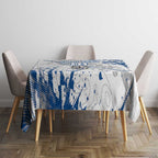 Personalized Canterbury-Bankstown Bulldogs Rugby Tablecloth Urban Street Graffiti Style - Distressed Splatter Elements