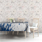 Personalized Canterbury-Bankstown Bulldogs Rugby Tablecloth Urban Street Graffiti Style - Distressed Splatter Elements