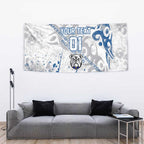 Personalized Canterbury-Bankstown Bulldogs Rugby Tapestry Urban Street Graffiti Style - Distressed Splatter Elements