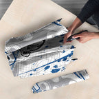 Personalized Canterbury-Bankstown Bulldogs Rugby Umbrella Urban Street Graffiti Style - Distressed Splatter Elements