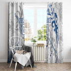 Personalized Canterbury-Bankstown Bulldogs Rugby Window Curtain Urban Street Graffiti Style - Distressed Splatter Elements
