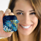 Personalized Gold Coast Titans Rugby AirPods Case Urban Street Graffiti Style - Distressed Splatter Elements