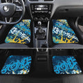 Personalized Gold Coast Titans Rugby Car Mats Urban Street Graffiti Style - Distressed Splatter Elements
