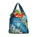 Personalized Gold Coast Titans Rugby Grocery Bag Urban Street Graffiti Style - Distressed Splatter Elements