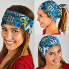 Personalized Gold Coast Titans Rugby Neck Gaiter Urban Street Graffiti Style - Distressed Splatter Elements