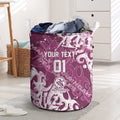 Personalized Manly Warringah Sea Eagles Rugby Laundry Basket Urban Street Graffiti Style - Distressed Splatter Elements