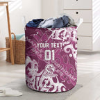 Personalized Manly Warringah Sea Eagles Rugby Laundry Basket Urban Street Graffiti Style - Distressed Splatter Elements