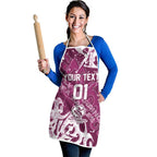 Personalized Manly Warringah Sea Eagles Rugby Apron Urban Street Graffiti Style - Distressed Splatter Elements