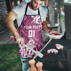 Personalized Manly Warringah Sea Eagles Rugby Apron Urban Street Graffiti Style - Distressed Splatter Elements