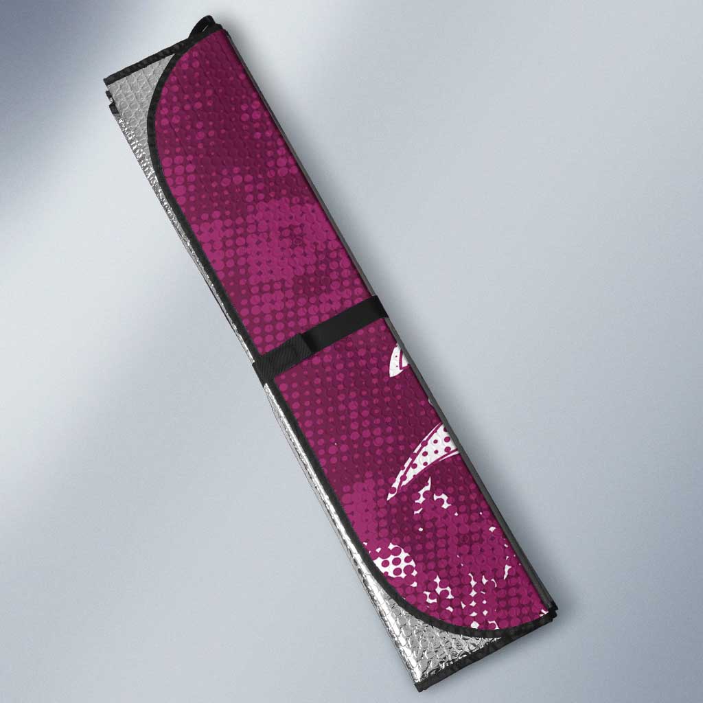 Personalized Manly Warringah Sea Eagles Rugby Auto Sun Shade Urban Street Graffiti Style - Distressed Splatter Elements