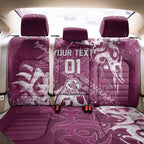 Personalized Manly Warringah Sea Eagles Rugby Back Car Seat Cover Urban Street Graffiti Style - Distressed Splatter Elements