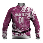 Personalized Manly Warringah Sea Eagles Rugby Baseball Jacket Urban Street Graffiti Style - Distressed Splatter Elements
