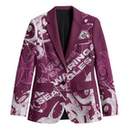 Personalized Manly Warringah Sea Eagles Rugby Blazer Urban Street Graffiti Style - Distressed Splatter Elements