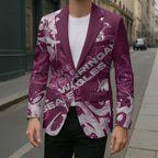 Personalized Manly Warringah Sea Eagles Rugby Blazer Urban Street Graffiti Style - Distressed Splatter Elements