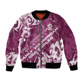 Personalized Manly Warringah Sea Eagles Rugby Bomber Jacket Urban Street Graffiti Style - Distressed Splatter Elements