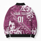 Personalized Manly Warringah Sea Eagles Rugby Bomber Puffer Jacket Urban Street Graffiti Style - Distressed Splatter Elements