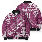 Personalized Manly Warringah Sea Eagles Rugby Bomber Puffer Jacket Urban Street Graffiti Style - Distressed Splatter Elements
