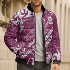 Personalized Manly Warringah Sea Eagles Rugby Bomber Puffer Jacket Urban Street Graffiti Style - Distressed Splatter Elements