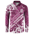 Personalized Manly Warringah Sea Eagles Rugby Button Sweatshirt Urban Street Graffiti Style - Distressed Splatter Elements