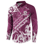 Personalized Manly Warringah Sea Eagles Rugby Button Sweatshirt Urban Street Graffiti Style - Distressed Splatter Elements