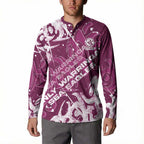 Personalized Manly Warringah Sea Eagles Rugby Button Sweatshirt Urban Street Graffiti Style - Distressed Splatter Elements