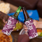 Personalized Manly Warringah Sea Eagles Rugby 4 in 1 Can Cooler Tumbler Urban Street Graffiti Style - Distressed Splatter Elements