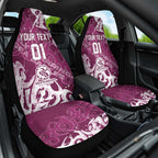 Personalized Manly Warringah Sea Eagles Rugby Car Seat Cover Urban Street Graffiti Style - Distressed Splatter Elements