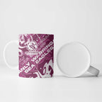 Personalized Manly Warringah Sea Eagles Rugby Ceramic Mug Urban Street Graffiti Style - Distressed Splatter Elements