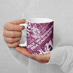 Personalized Manly Warringah Sea Eagles Rugby Ceramic Mug Urban Street Graffiti Style - Distressed Splatter Elements