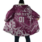 Personalized Manly Warringah Sea Eagles Rugby Cloak Urban Street Graffiti Style - Distressed Splatter Elements